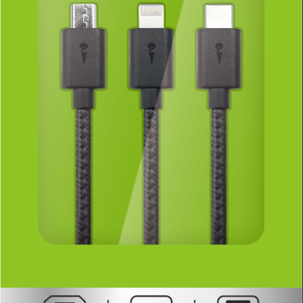 Oraimo cable OCD-X101 3in1 2A black