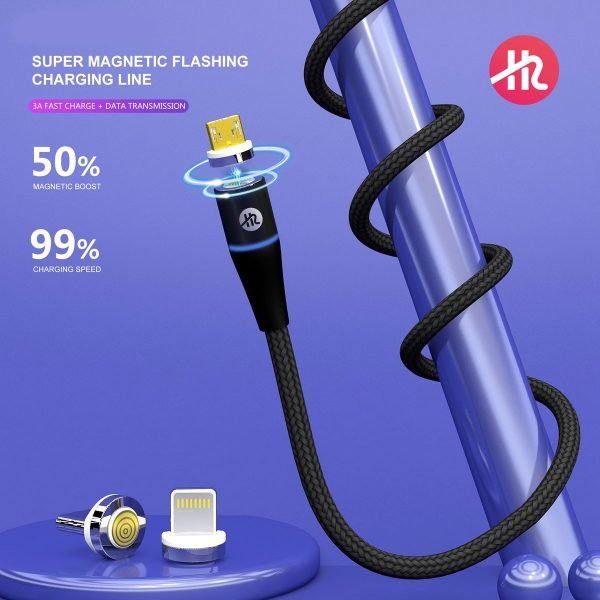 H2 Gadgets 7 Pin Super Fast Magnetic Cable 3in1