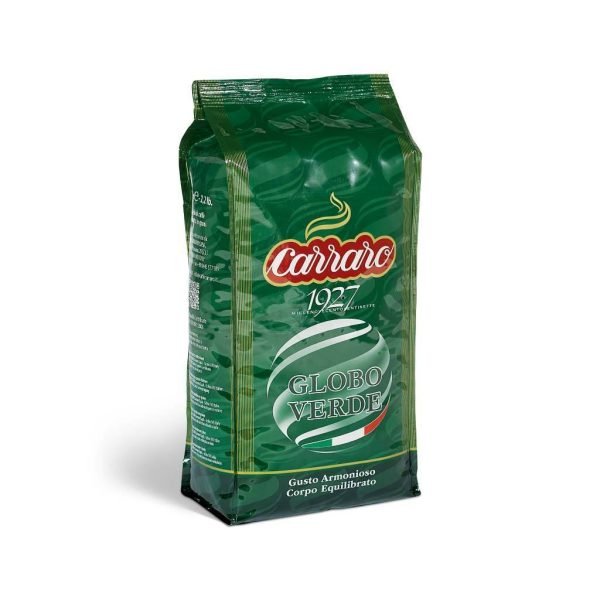 Carraro Caffe Espresso GLOBO VERDE Whole Beans 1000 G