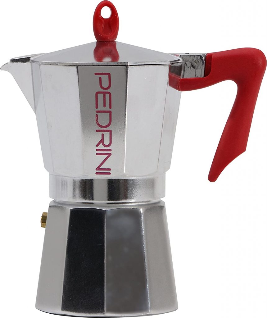 Pedrini Espresso Moka Pot 2 Cup 100 ml Aluminum