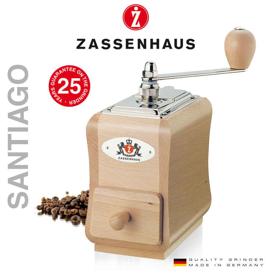 Zassenhaus Coffee Grinder Santiago Natural Oak