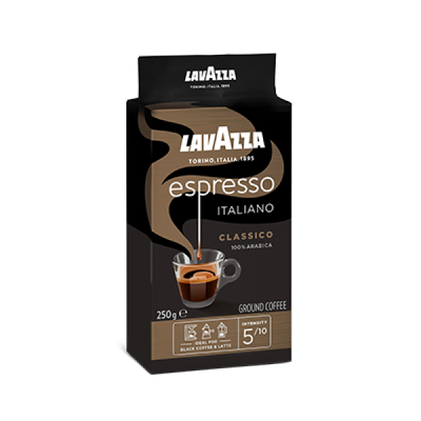 Lavazza Espresso Ground Coffee Italiano Classico 250gm