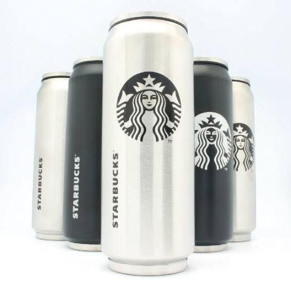 Starbucks White Thermal Mug Sucker Coffee Cup 500ml