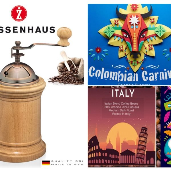 Zassenhaus Bogota Coffee grinder + Tostato Coffee 50g