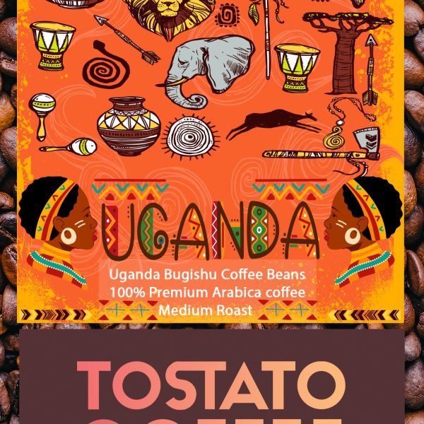 Tostato coffee Uganda  Bugishu coffee Beans 125G