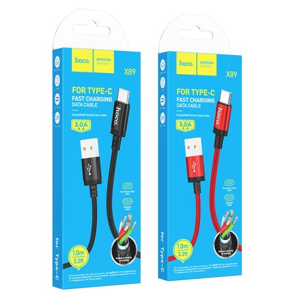 Hoco X89 Wind charging data cable Type-C