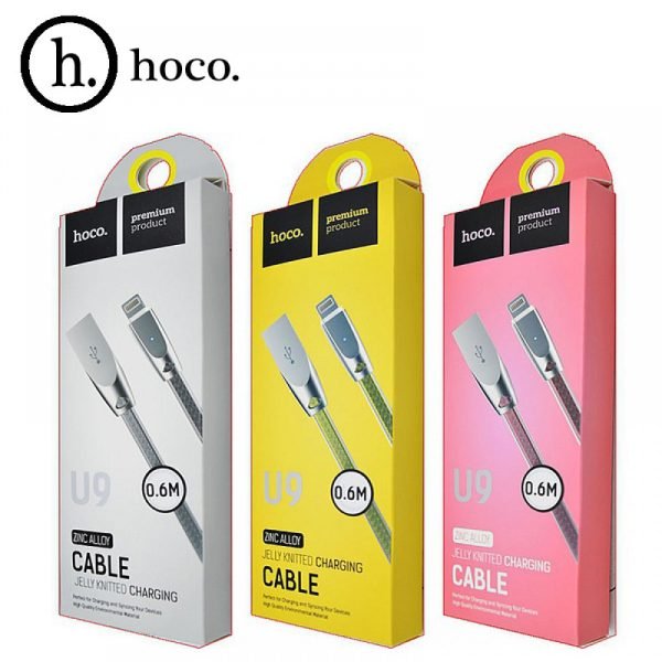 Hoco U9 Zinc Alloy Jelly Knitted Micro Charging Cable
