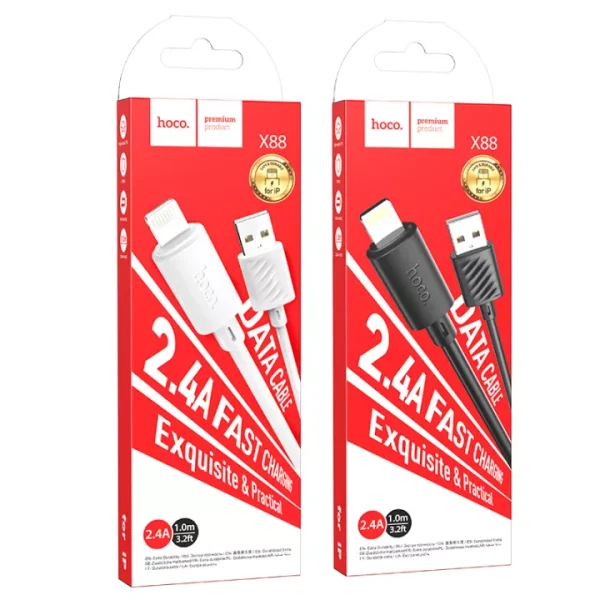 Hoco X88 USB To Lightning Cable 2.4 1M
