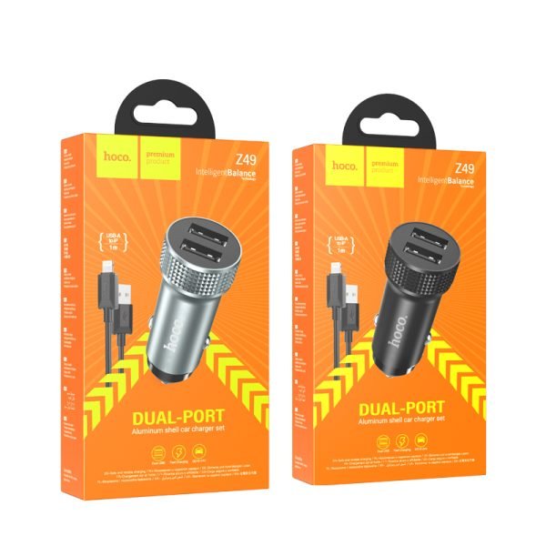 Hoco Z49 Level dual port car charger