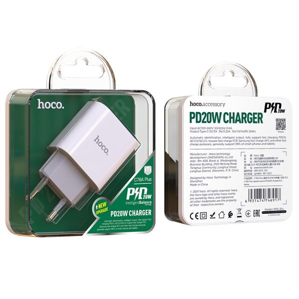 Hoco Wall charger “C76A Speed source” PD3.0 EU