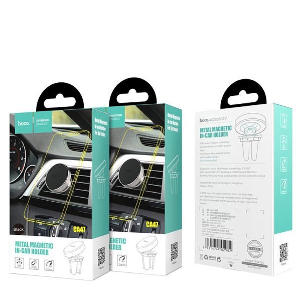 Hoco Car holder “CA47 Metal” magnetic in-car air outlet mount