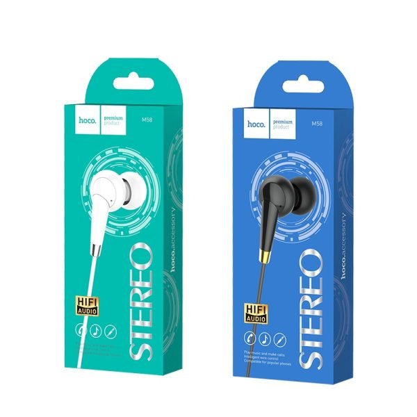 Hoco Wired earphones 3.5mm “M58 Amazing” with microphone