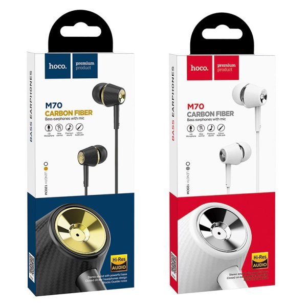 Hoco Wired earphones 3.5mm “M70 Graceful” with microphone