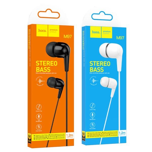 Hoco Wired earphones 3.5mm “M97 Enjoy” with mic