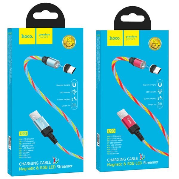 Hoco Cable USB to Micro-USB “U90 Ingenious streamer” for charging