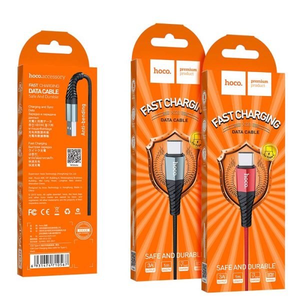 Hoco Cable USB to Type-C “X38 Cool Charging” charging data sync