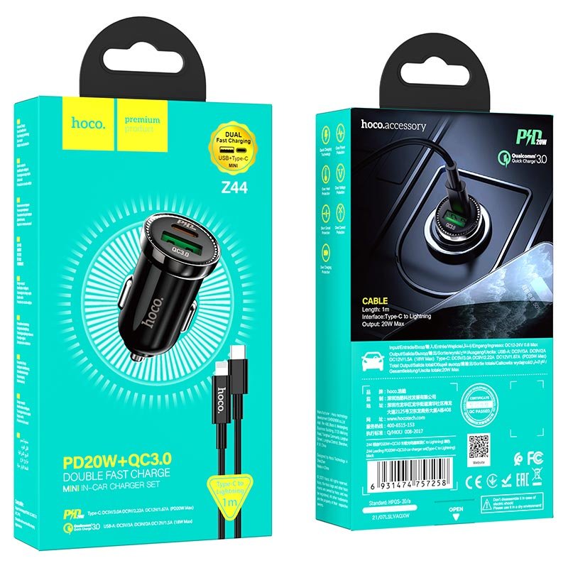hoco-z44-leading-pd20w-qc3-car-charger-set-with-type-c-to-lightning-cable-package-1.jpg