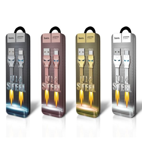 Hoco Cable USB to Micro USB «U14 Steel man» charging data sync